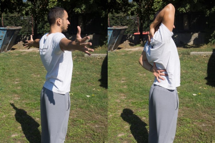 Aby vás pri záhradkárčení nebolel chrbát či ramená, je vhodné ponaťahovať paže. FOTO: preventivne.sk