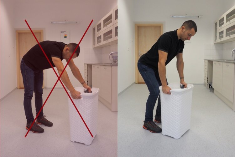 Nevláčte ťažké koše, objem prania si rozdeľte na etapy. FOTO: preventivne.sk