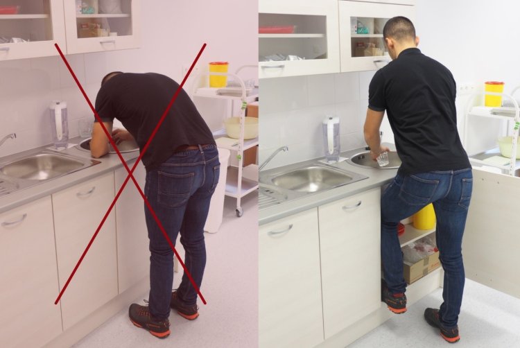 Ako si oddýchnuť počas upratovania? Vyložte si nohu na schodík. FOTO: preventivne.sk