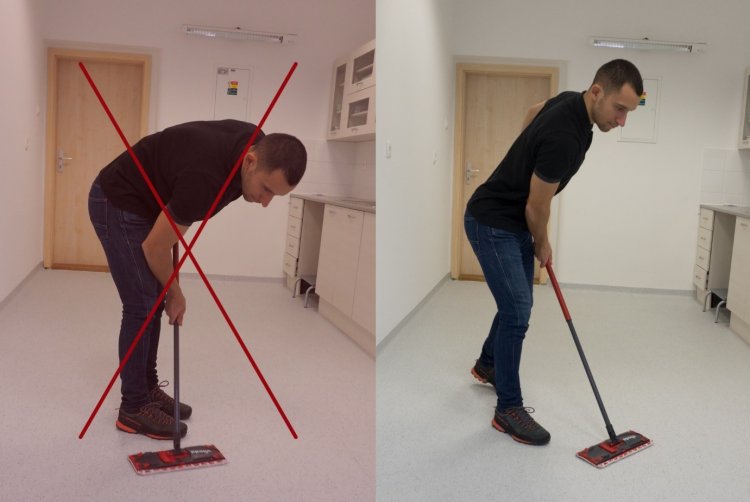 Preťažená chrbtica zo zametania? Pozor aj na platničky. FOTO: preventivne.sk