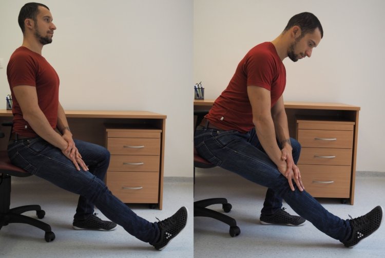 Najväčší ťah by ste mali cítiť na zadnej časti stehna. FOTO: preventivne.sk